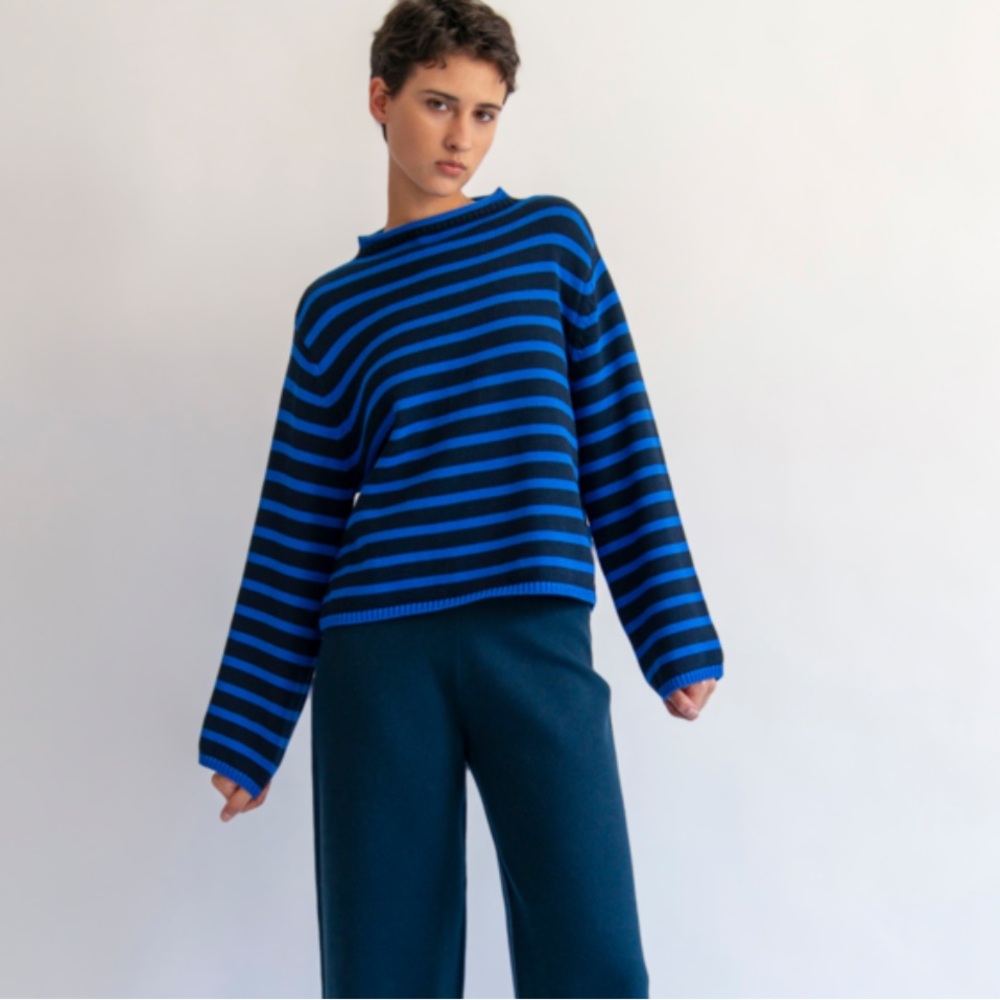 DEMYLEE • DYLAN STRIPE COTTON SWEATER